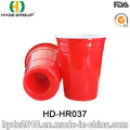 BPA libre tasse en plastique rouge Solo pour la partie